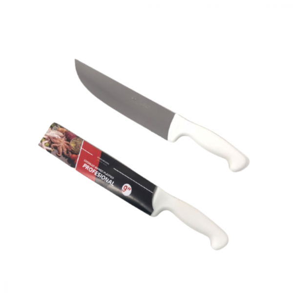 Knife White Handle 9"
