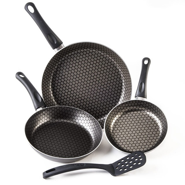 CINSA 3PC ALUMINUM NONSTICK FRY PAN SET