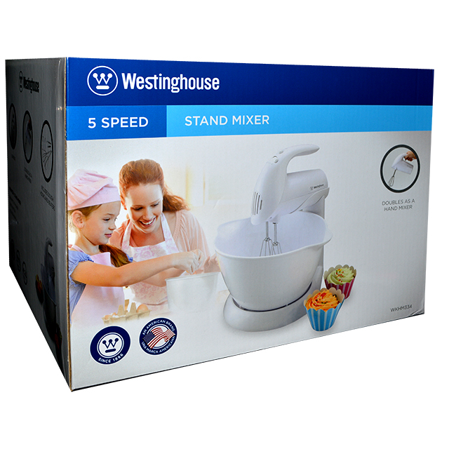 WESTINGHOUSE 5 SPEED STAND MIXER WHITE