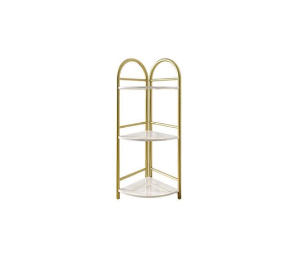 CORNER SHELF 3 LAYER GOLD