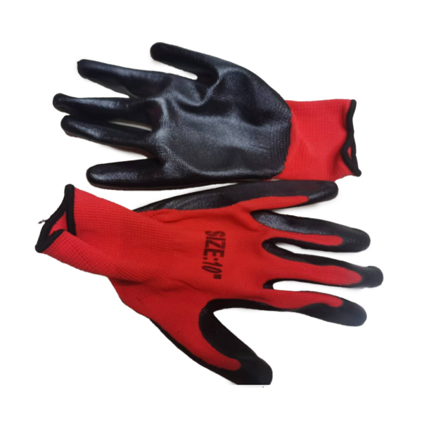 GLOVES RED+BLACK