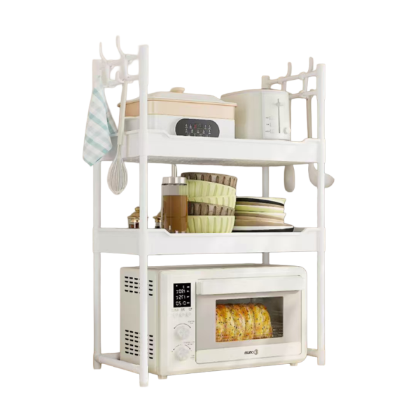 MICROWAVE STAND 2 TIER WHITE