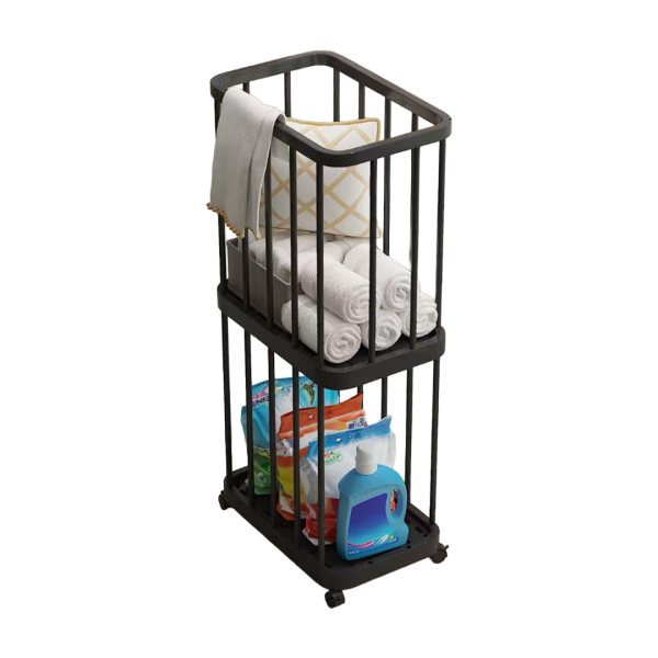 STORAGE BASKET 2 TIER XL WITH WHEEL
