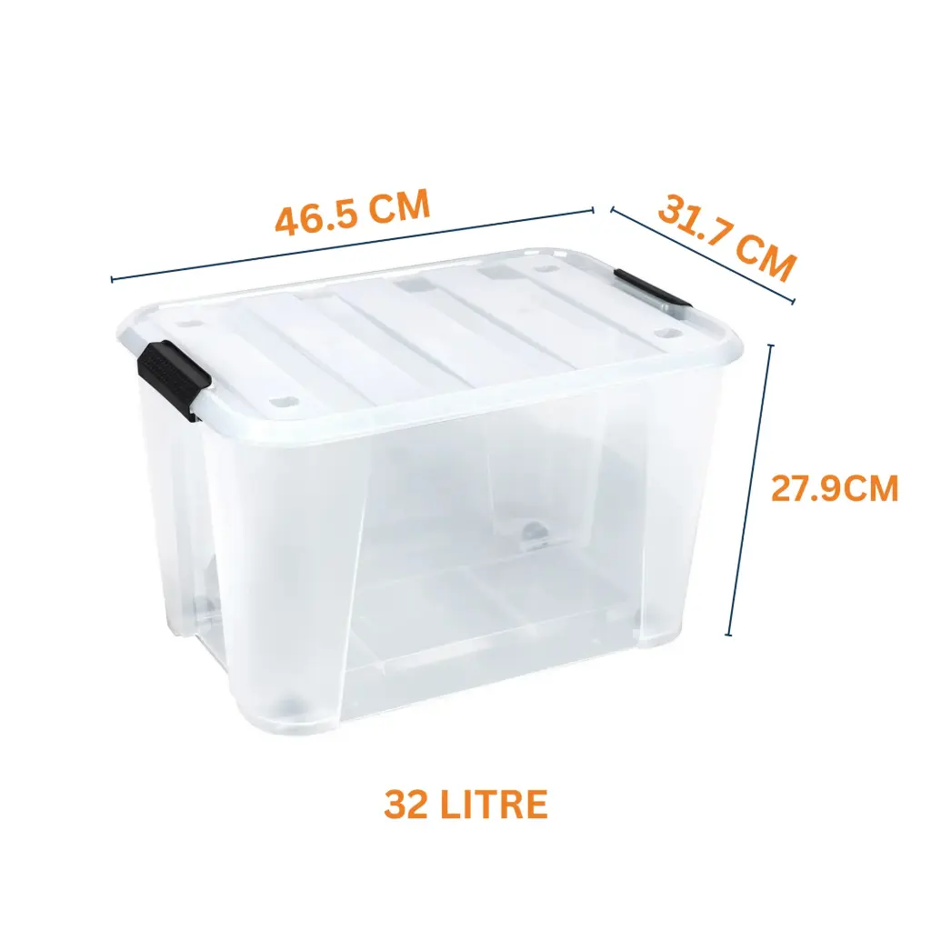 32L Rolling Storage Box