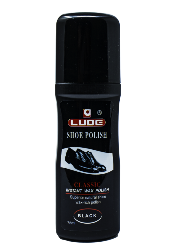 SHOE POLISH BLACK LIQ LUDE 75 ML 