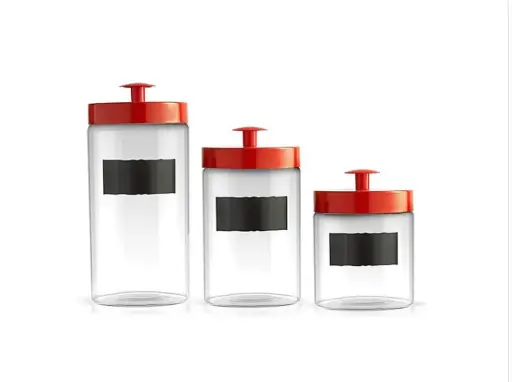 [3CC] 3pc Chalkboard Canister