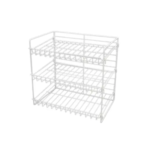 [255047] CAN RACK TABLE TOP WHITE