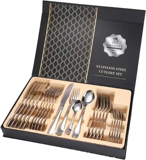 [GCGS] 24pc Silver Cutlery Set in Box