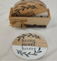 [2400595] Wooden Tea Coaster