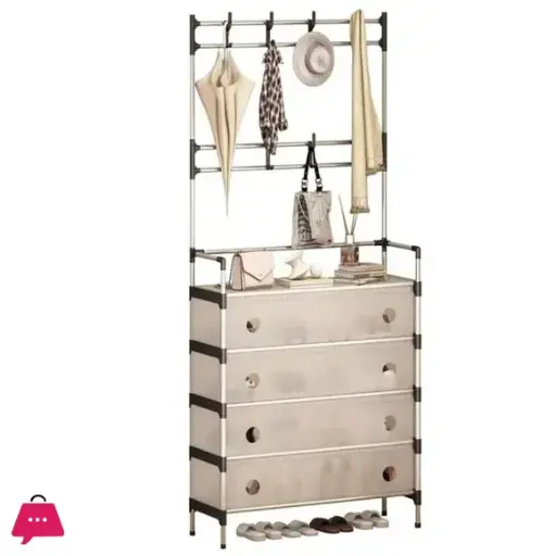 [M10-04] 5 Layer Dustproof Shoe Rack