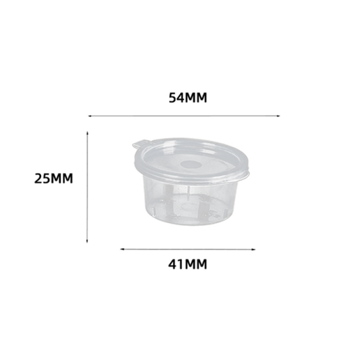 [280043] CONDIMENT CONTAINER CLAMSHELL LID 54MM