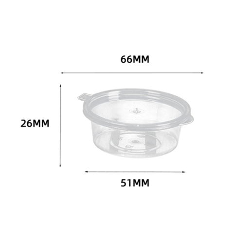 [280044] CONDIMENT CONTAINER CLAMSHELL LID 66M