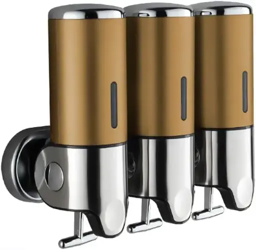 [255215] SOAP DISPENSER GOLD WALL