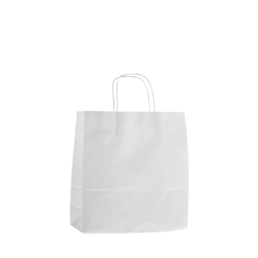 [280049] KRAFT WHITE PAPER BAG SML