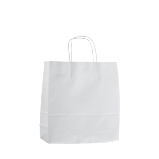 [280050] KRAFT WHITE PAPER BAG MED