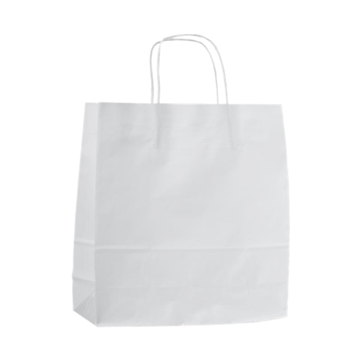 [280053] KRAFT WHITE PAPER BAG XL