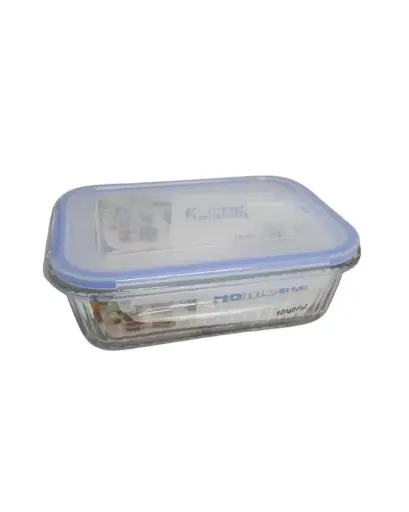 [7051040] 1040ml Rectangular Glass Container