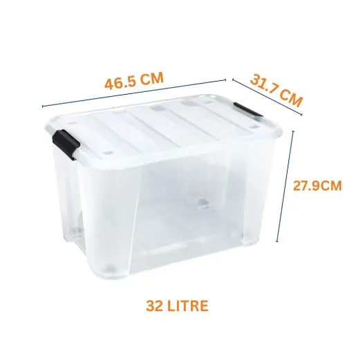 [8175112] 32L Rolling Storage Box